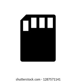 sd card icon vector template