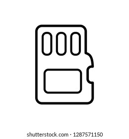 sd card icon vector template
