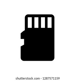 sd card icon vector template