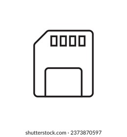 sd card icon vector template illustration logo design