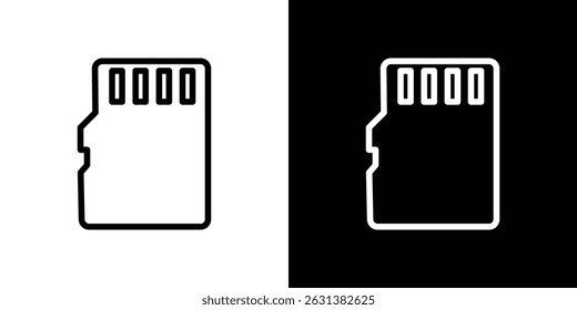 Sd card icon vector for web, computer and mobile apps