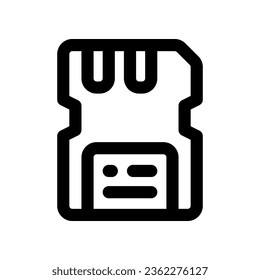 sd card icon. vector icon for your website, mobile, presentation, and logo design.