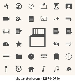 SD card icon. web icons universal set for web and mobile