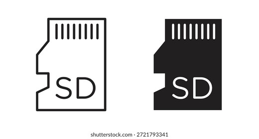SD-Kartensymbol für Ihr Website-Design, Logo, App, Benutzeroberfläche. EPS10