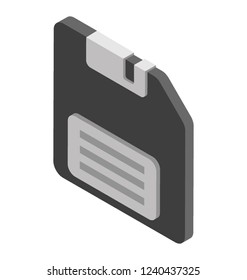 Sd card isometric  icon design
