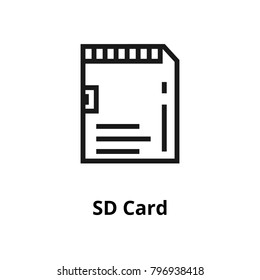 SD card Line icon