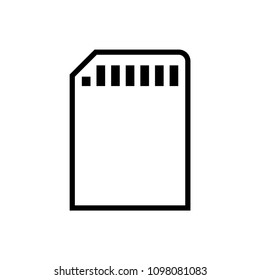 Sd card vector icon