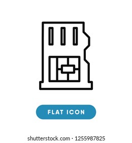 Sd card vector icon