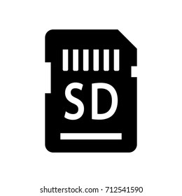 Sd card vector icon.