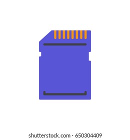 SD card vector icon, colorful sign