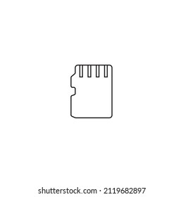 SD-Karte, Vektorsymbol für Illustration von Web und Design