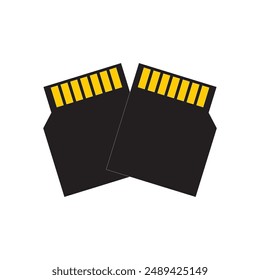 SD card vector icon illustration sign for web and design