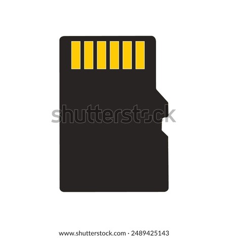 SD card vector icon illustration sign for web and design