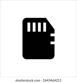 sd card vector icon line template