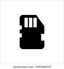 sd card vector icon line template