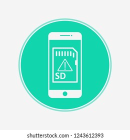 Sd card vector icon sign symbol