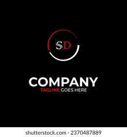 SD creative modern letters logo design template