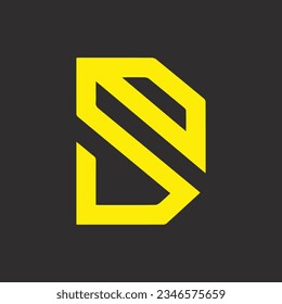 SD creative and modern vector logo design