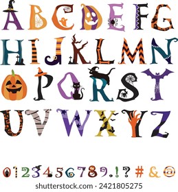 SD Cute Halloween font design