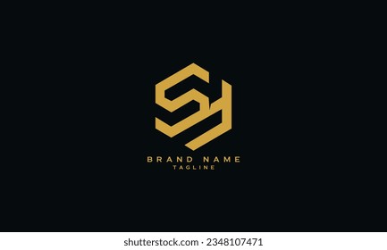 SD, DS, Abstract initial monogram letter alphabet logo design