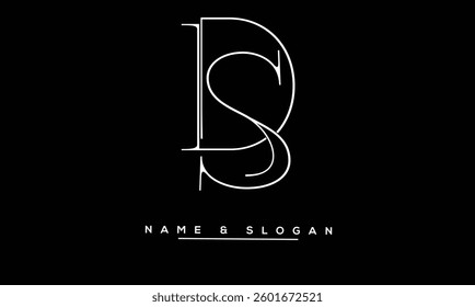 SD, DS Abstract Letter Logo Monogram