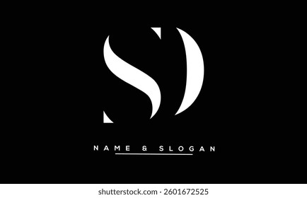 SD, DS Abstract Letter Logo Monogram
