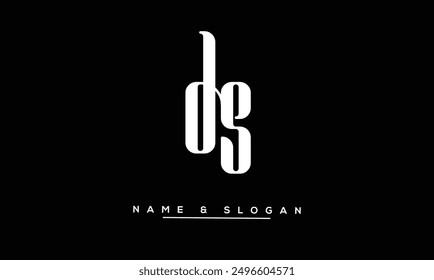 SD, DS Abstract Letters Logo Monogram