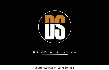 SD, DS Abstract Letters Logo Monogram