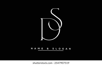 SD, DS Abstract Letters Logo Monogram