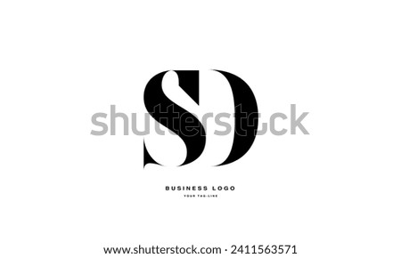 SD, DS, S,D Abstract Letters Logo Monogram