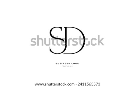 SD, DS, S,D Abstract Letters Logo Monogram