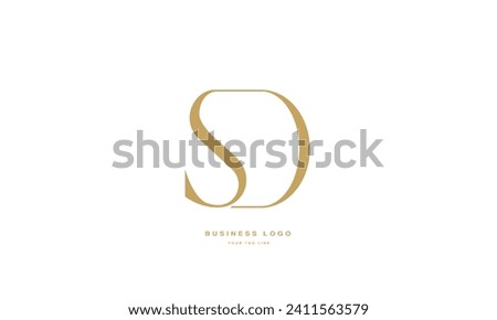 SD, DS, S,D Abstract Letters Logo Monogram