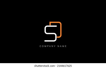 SD, DS alphabet letters logo monogram