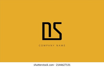 SD, DS, alphabet letters logo monogram