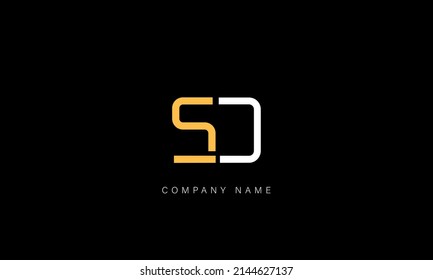 SD, DS, alphabet letters logo monogram