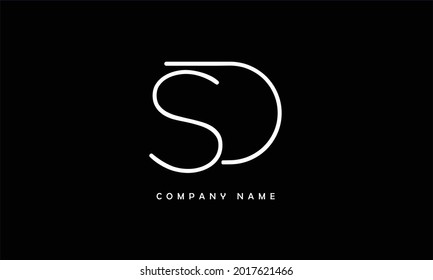 SD, DS Alphabets Letters Logo Monogram