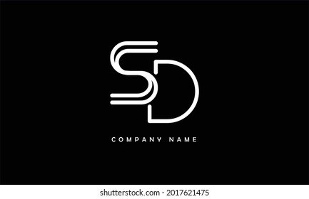 SD, DS Alphabets Letters Logo Monogram