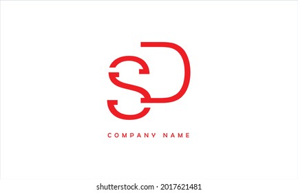 SD, DS Alphabets Letters Logo Monogram