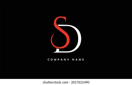 SD, DS Alphabets Letters Logo Monogram