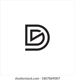 SD or DS letter logo design.