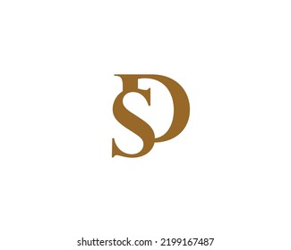 SD DS logo design vector template