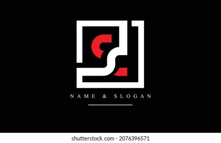 SD, DS, S, D abstract letters logo monogram