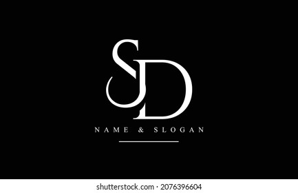 SD, DS, S, D abstract letters logo monogram