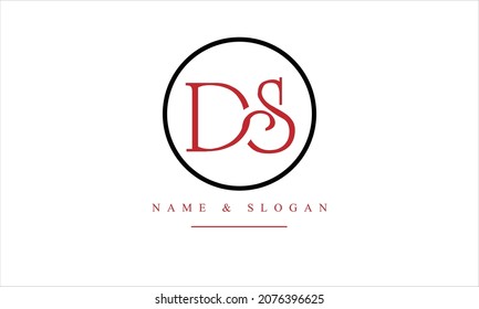 SD, DS, S, D abstract letters logo monogram