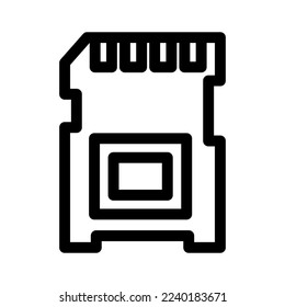 sd icon or logo isolated sign symbol vector illustration - high quality black style vector icons
