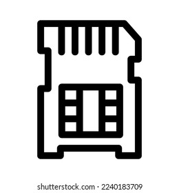 sd icon or logo isolated sign symbol vector illustration - high quality black style vector icons
