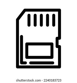sd icon or logo isolated sign symbol vector illustration - high quality black style vector icons
