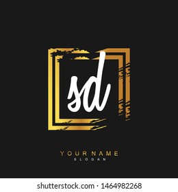 SD Initial beauty floral logo template