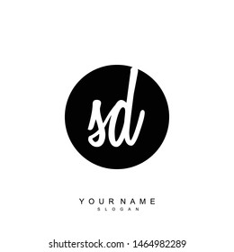 SD Initial beauty floral logo template