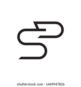 SD initial letter logo template vector icon design